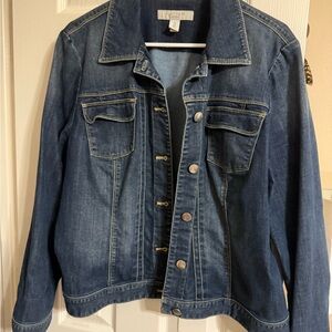 Chico's Platinum Plus Size Denim Jacket